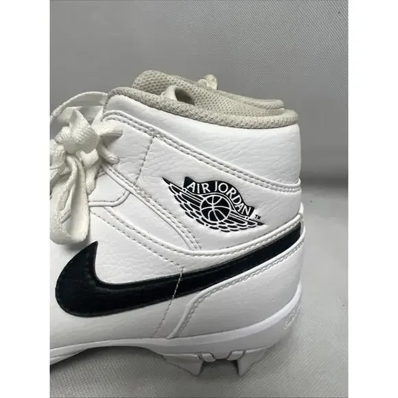 Nike Air Jordan 1 Mid Youth Multisport Cleat White Youth Size 5.5 HF6883-100 - Picture 4 of 12